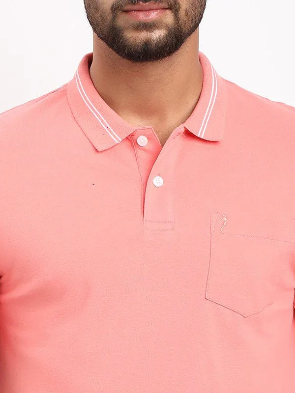 Men's Solid Polo T-Shirt - Image 3
