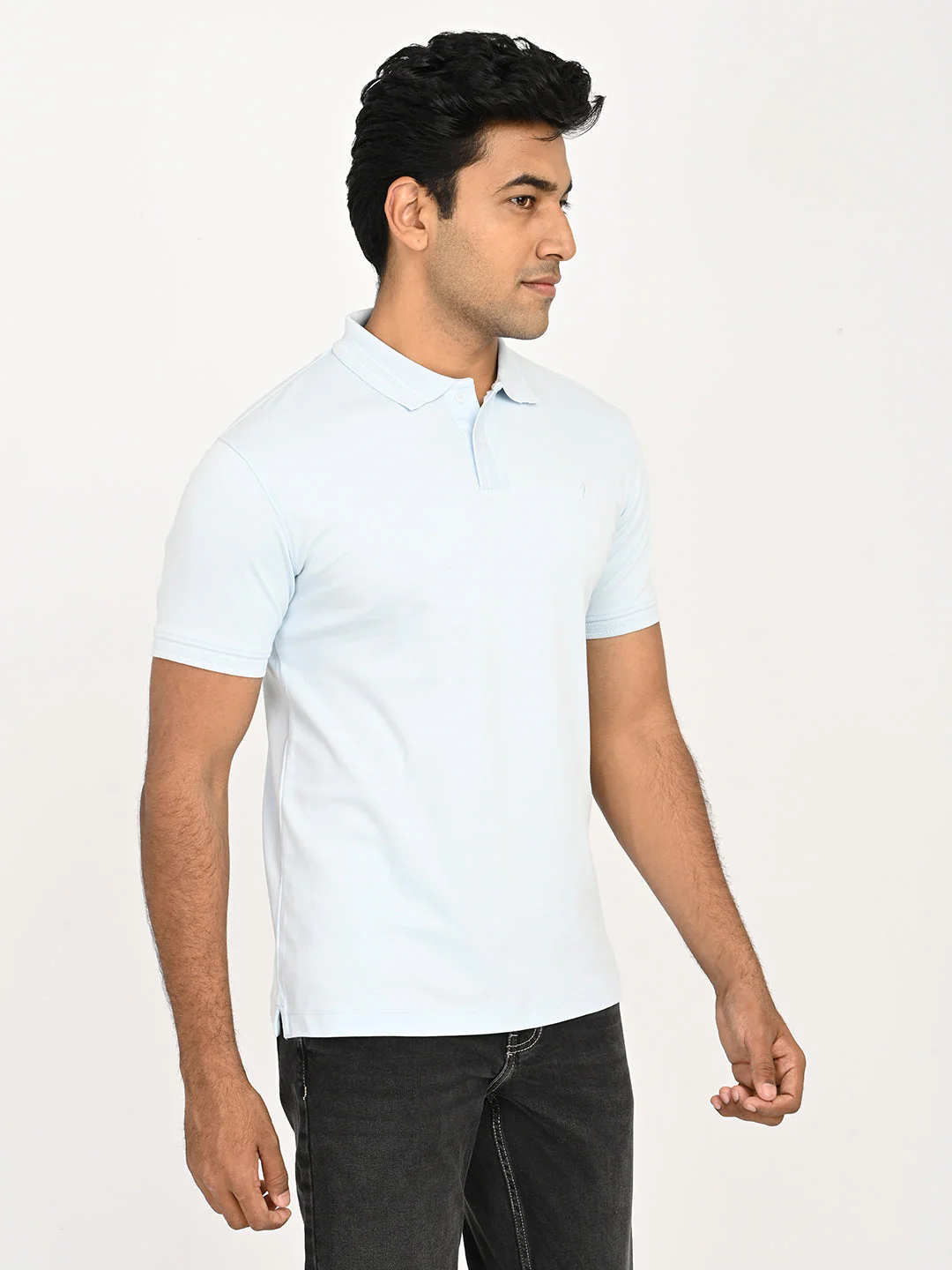 Men's Solid Polo T-Shirt - Image 3