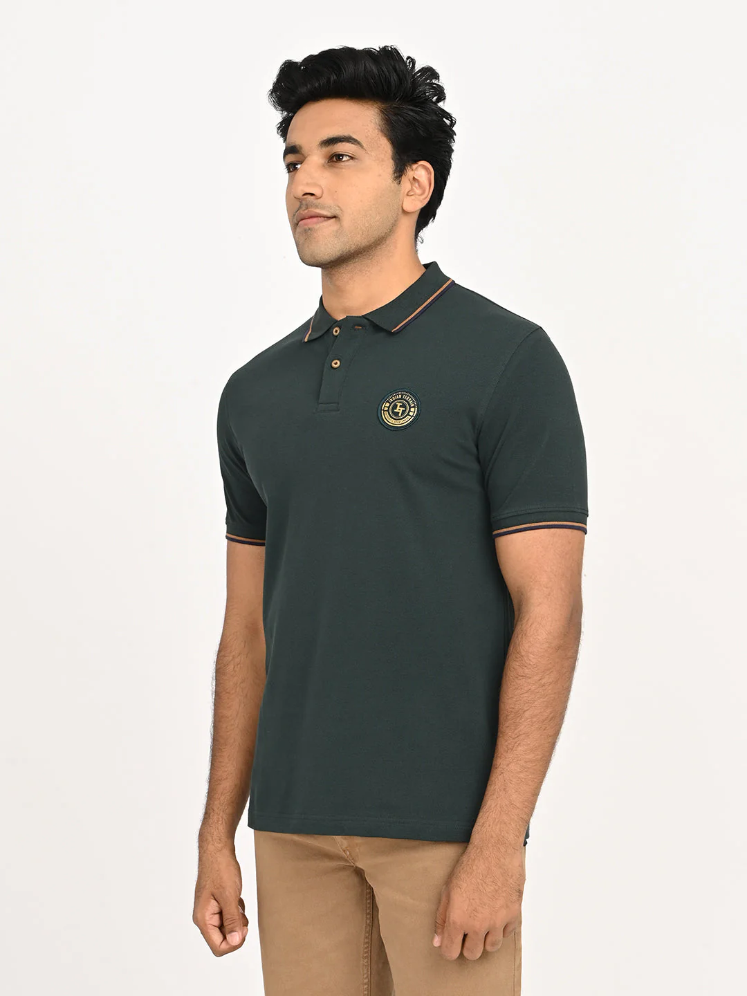 Men's Solid Polo T-Shirt - Image 2