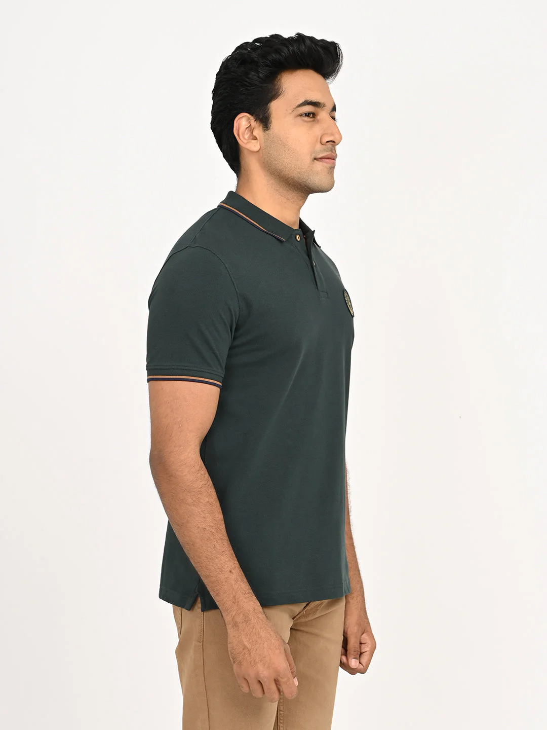 Men's Solid Polo T-Shirt - Image 3