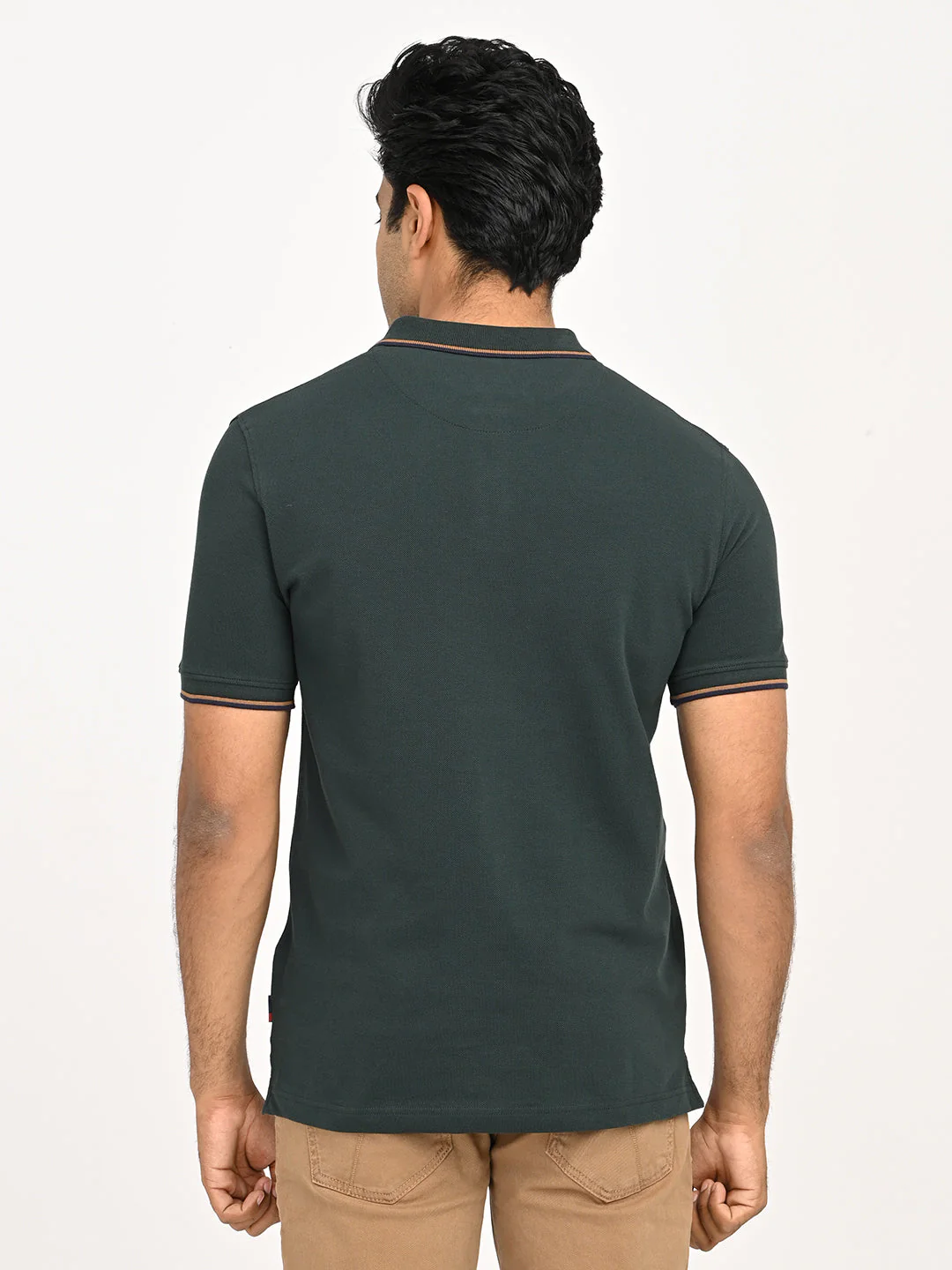 Men's Solid Polo T-Shirt - Image 4