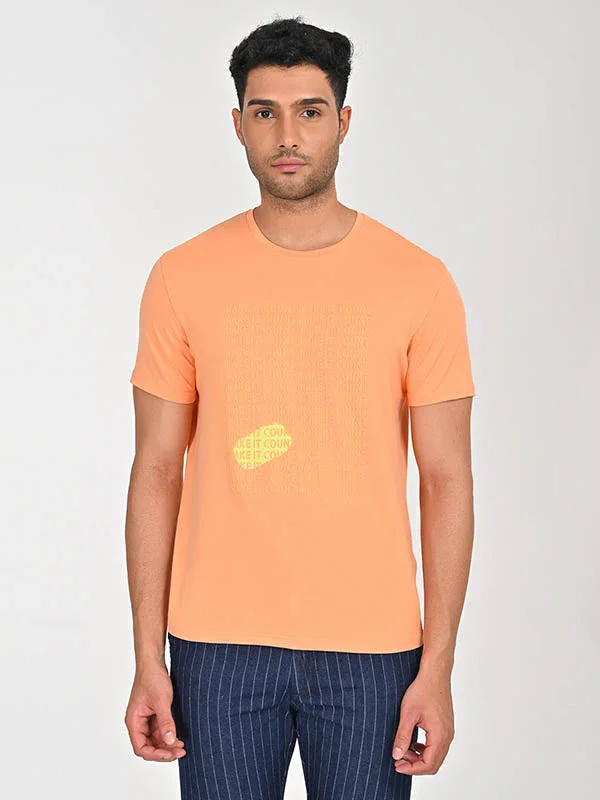 Men's Sporty Moisture Graphic Crew Neck T-Shirt - Image 5