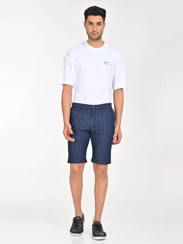 Men's Striped Cotton Shorts - Image 8