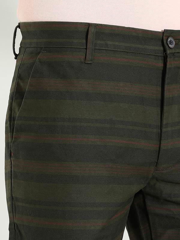 Men's Striped Cotton Shorts - Image 2