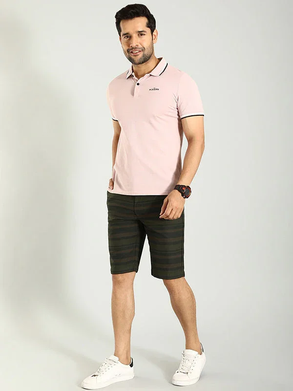 Men's Striped Cotton Shorts - Image 3