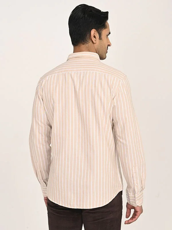 Men's Striped Full Sleeves Cotton Shirt - Image 9