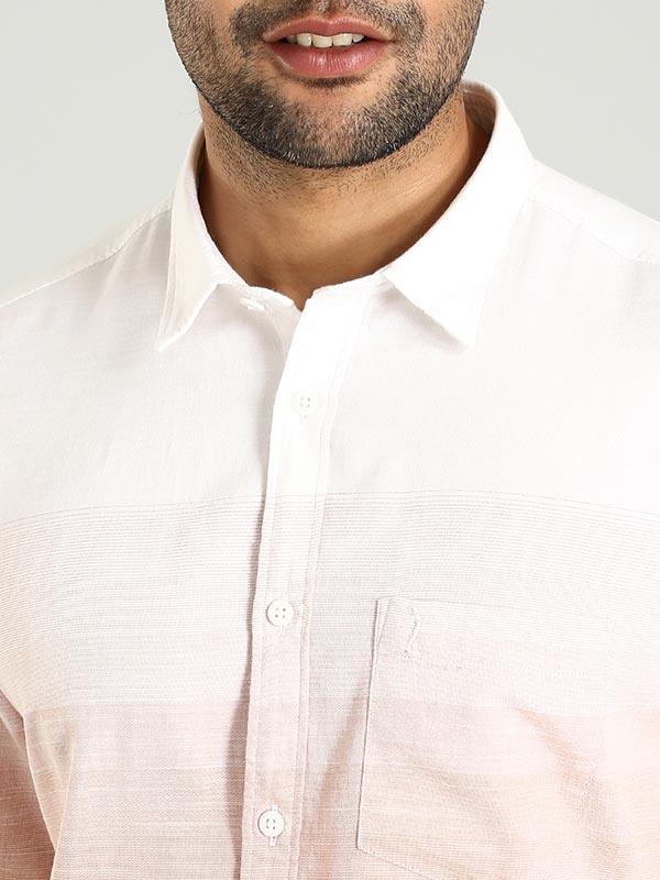 Men's Striped Full Sleeves Cotton Shirt - Image 4