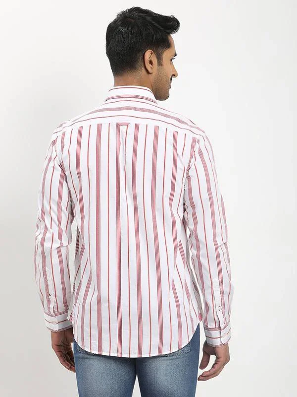 Men's Striped Full Sleeves Cotton Shirt - Image 10