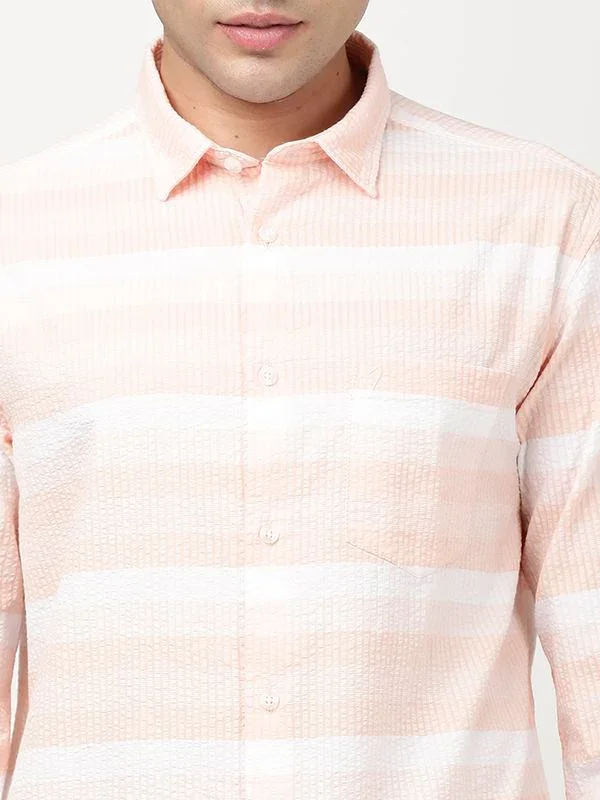 Men's Striped Full Sleeves Cotton Shirt - Image 3