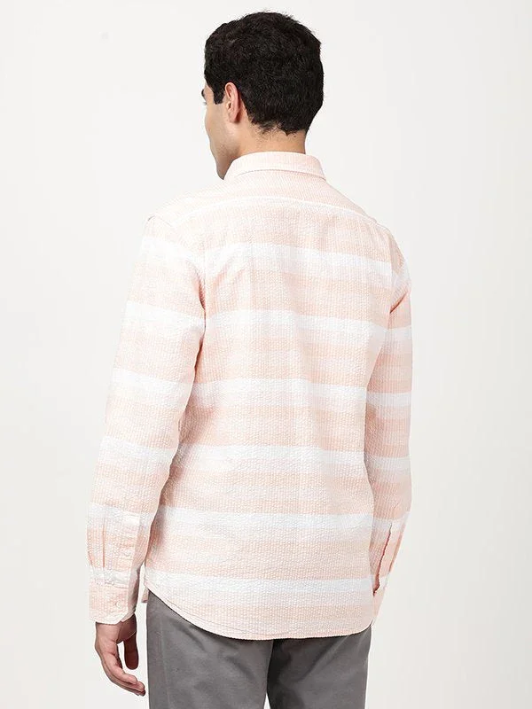 Men's Striped Full Sleeves Cotton Shirt - Image 5