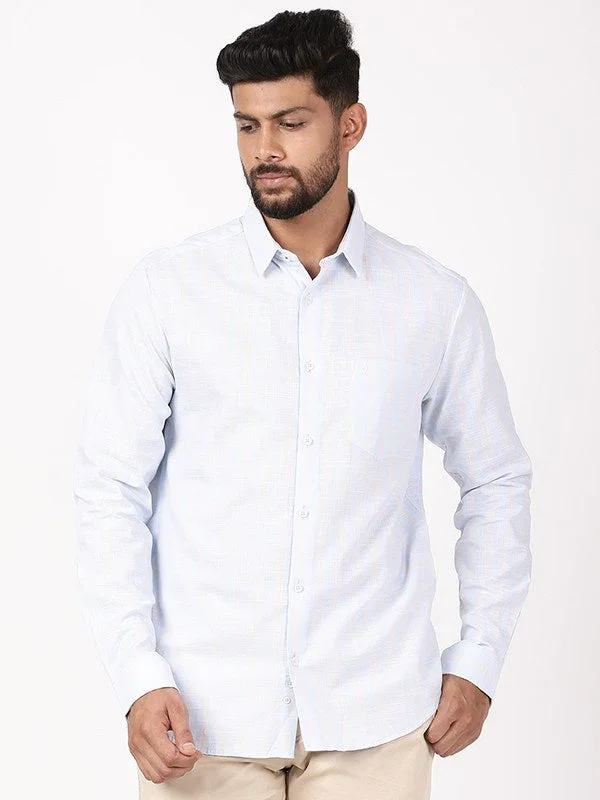 Men's Striped Full Sleeves Cotton Shirt - Image 6
