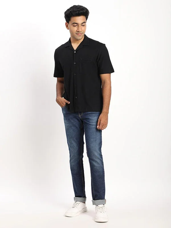 Men's Striped Half Sleeves Cotton Shirt - Image 5