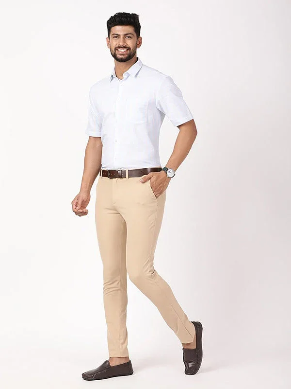 Men's Striped Half Sleeves Cotton Shirt - Image 10