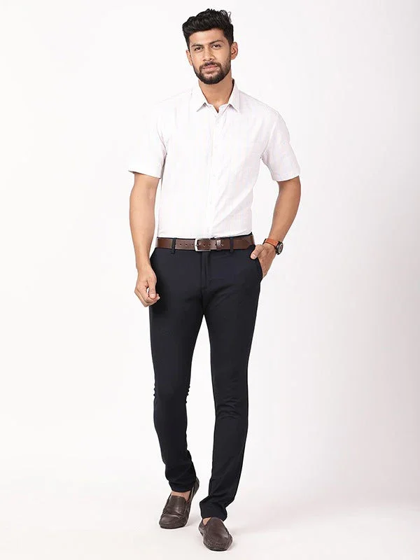 Men's Striped Half Sleeves Cotton Shirt - Image 5
