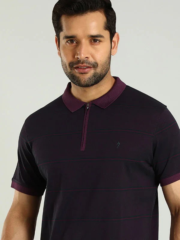 Men's Striped Polo T-Shirt