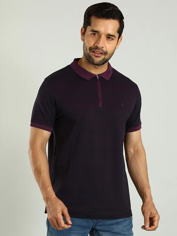Men's Striped Polo T-Shirt - Image 3