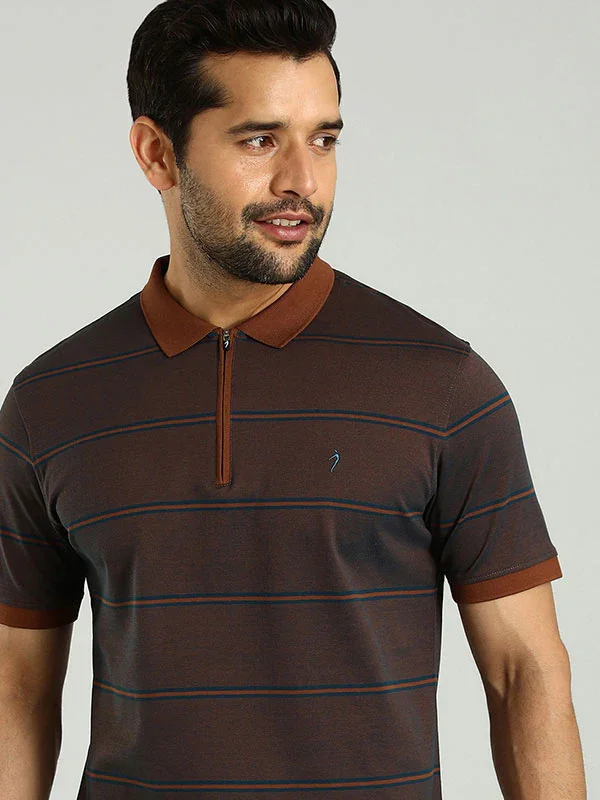 Men's Striped Polo T-Shirt - Image 5