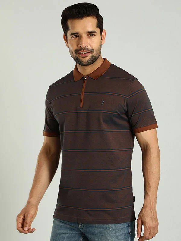 Men's Striped Polo T-Shirt - Image 7
