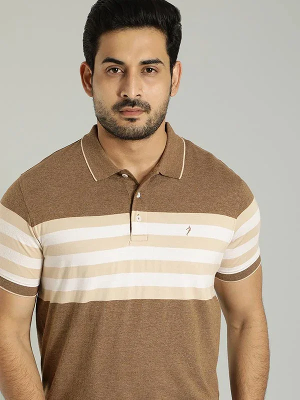 Men's Striped Polo T-Shirt