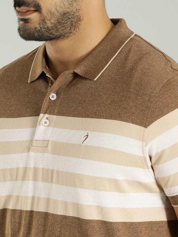 Men's Striped Polo T-Shirt - Image 2