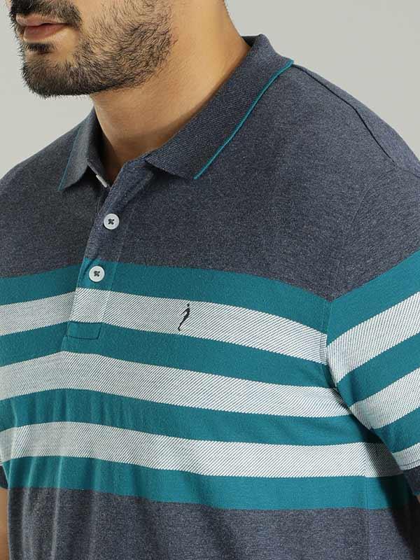 Men's Striped Polo T-Shirt - Image 7