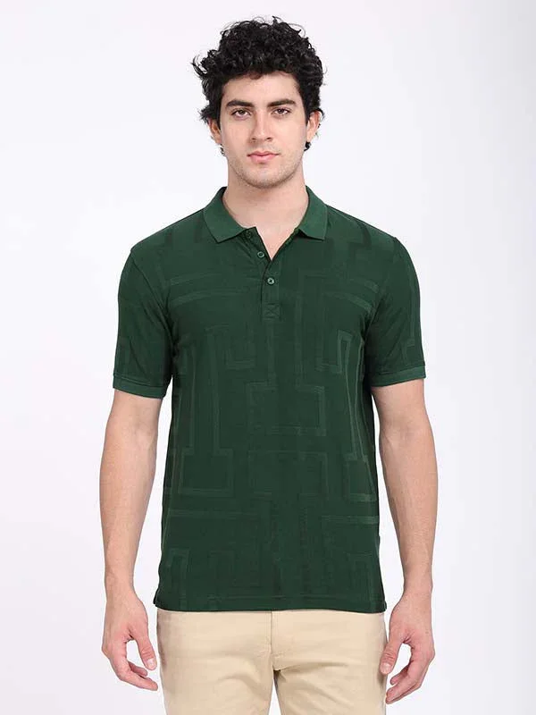 Men's Striped Polo T-Shirt