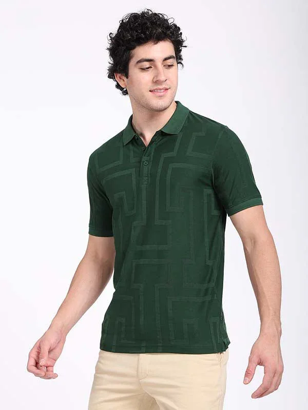 Men's Striped Polo T-Shirt - Image 2