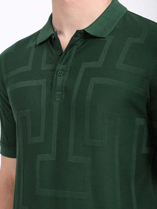 Men's Striped Polo T-Shirt - Image 3
