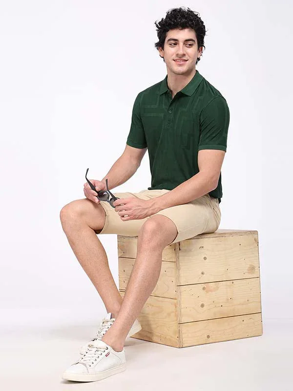 Men's Striped Polo T-Shirt - Image 4