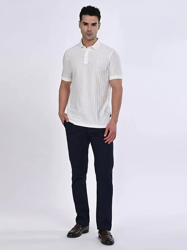 Men's Striped Polo T-Shirt - Image 3