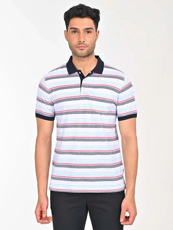 Men's Striped Polo T-Shirt