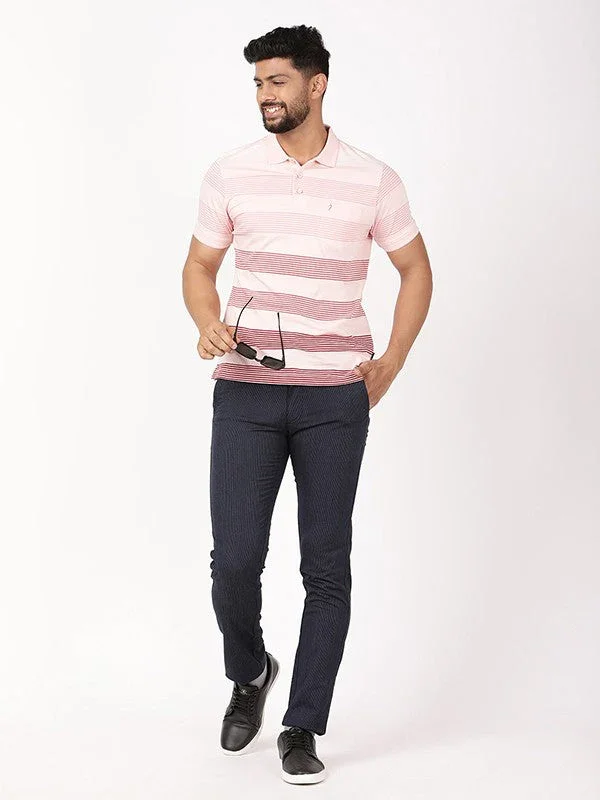 Men's Striped Polo T-Shirt - Image 10