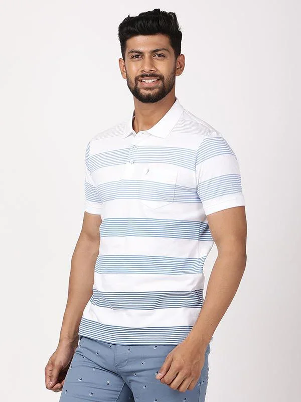 Men's Striped Polo T-Shirt - Image 2