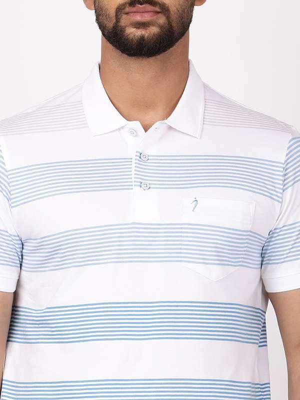 Men's Striped Polo T-Shirt - Image 3