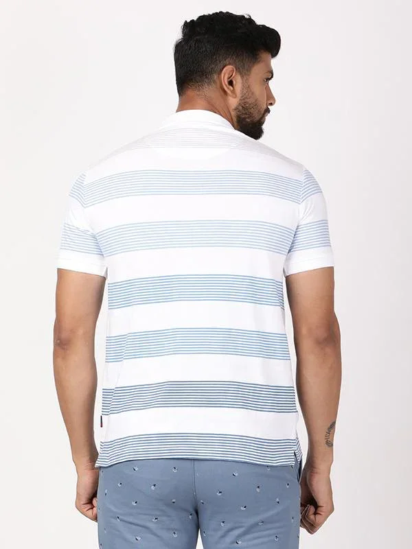 Men's Striped Polo T-Shirt - Image 4