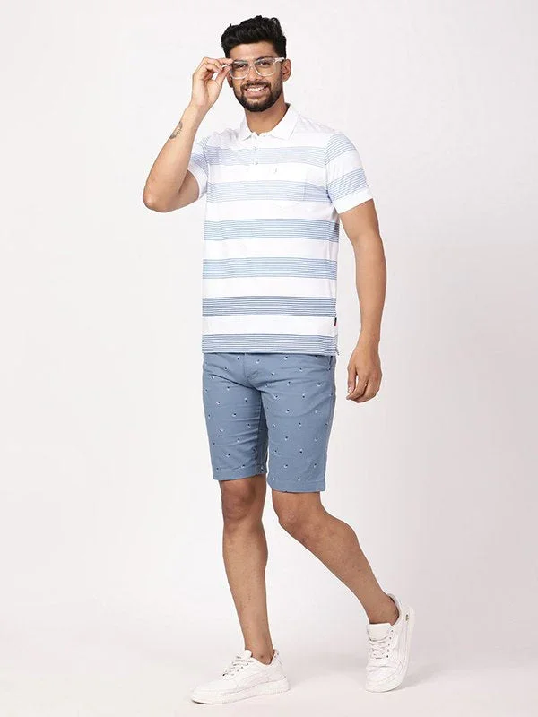 Men's Striped Polo T-Shirt - Image 5