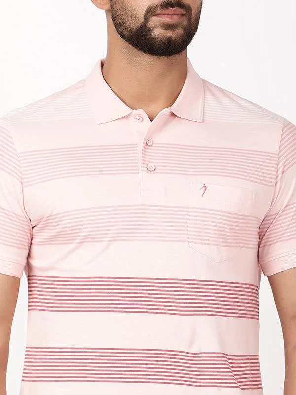 Men's Striped Polo T-Shirt - Image 8