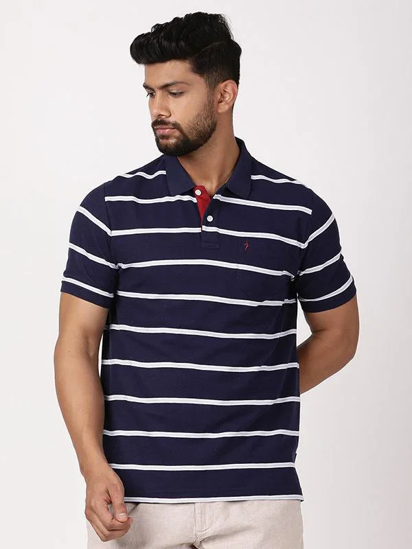 Men's Striped Polo T-Shirt