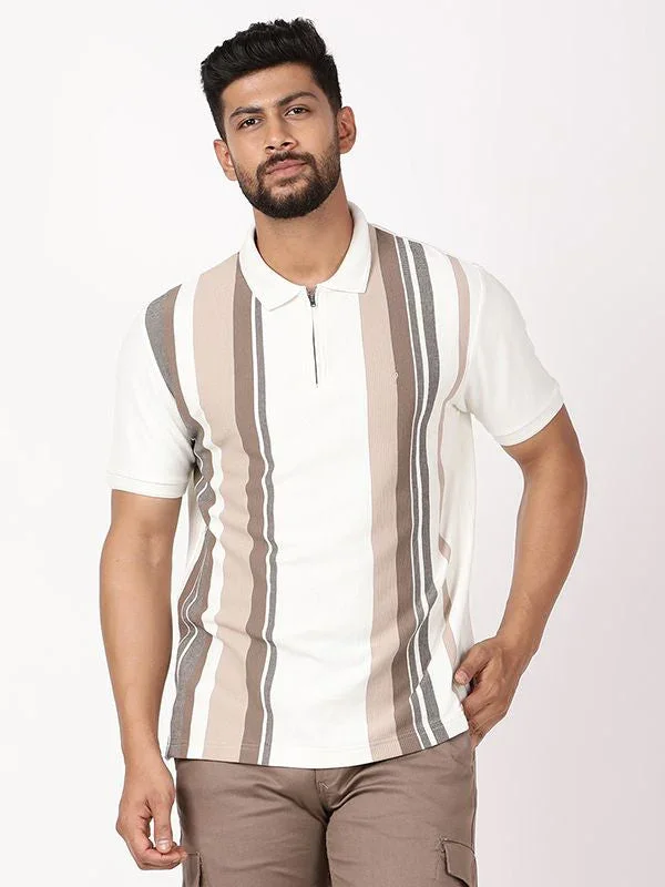 Men's Striped Polo T-Shirt