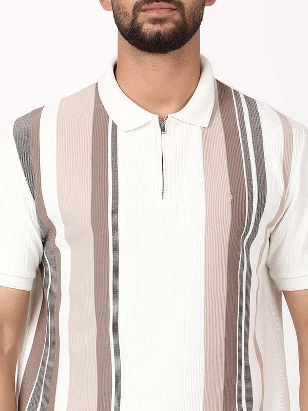 Men's Striped Polo T-Shirt - Image 3