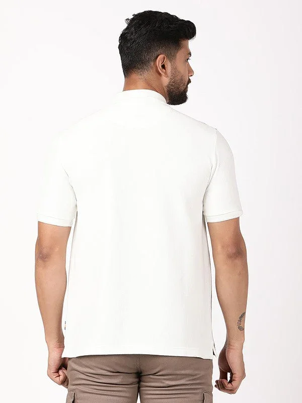 Men's Striped Polo T-Shirt - Image 4