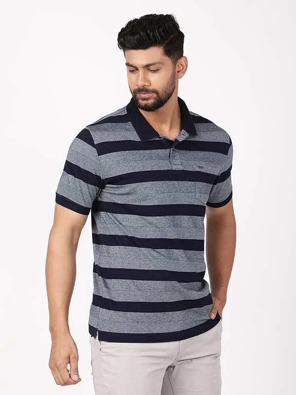 Men's Striped Polo T-Shirt - Image 2