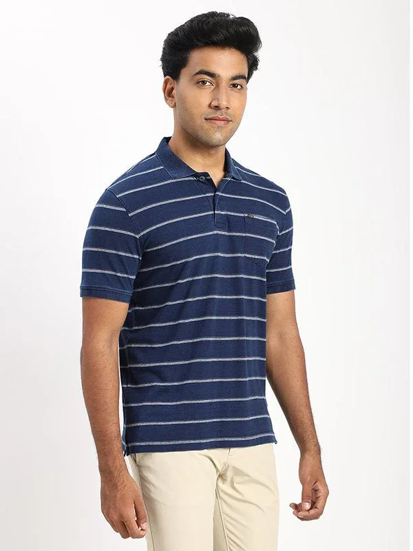 Men's Striped Polo T-Shirt - Image 2