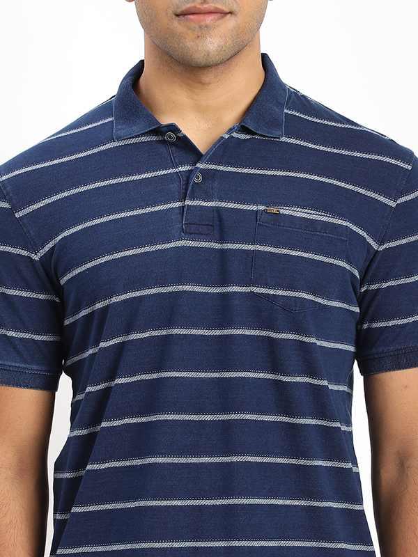 Men's Striped Polo T-Shirt - Image 3
