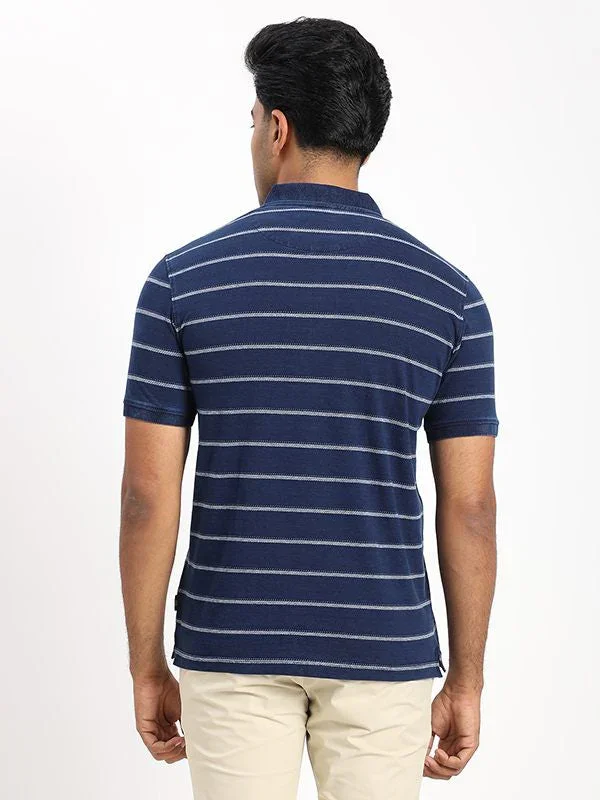 Men's Striped Polo T-Shirt - Image 4