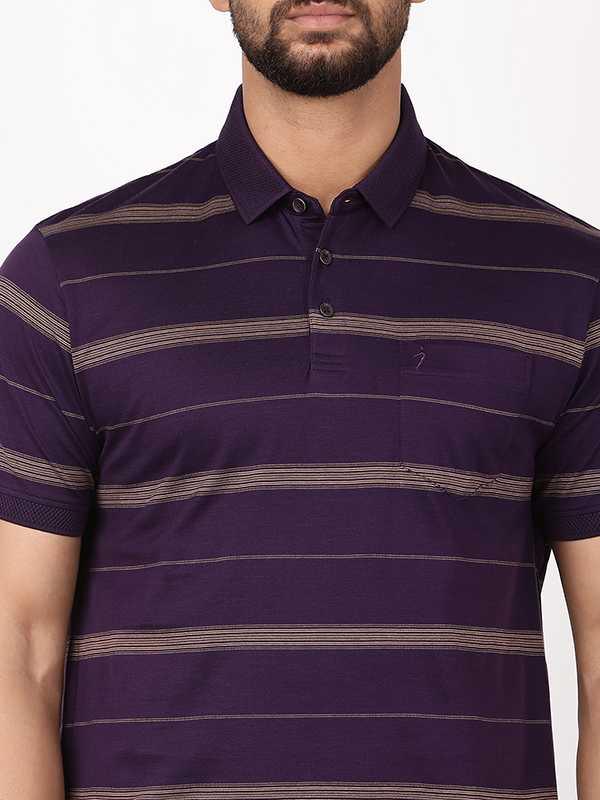 Men's Striped Polo T-Shirt - Image 3