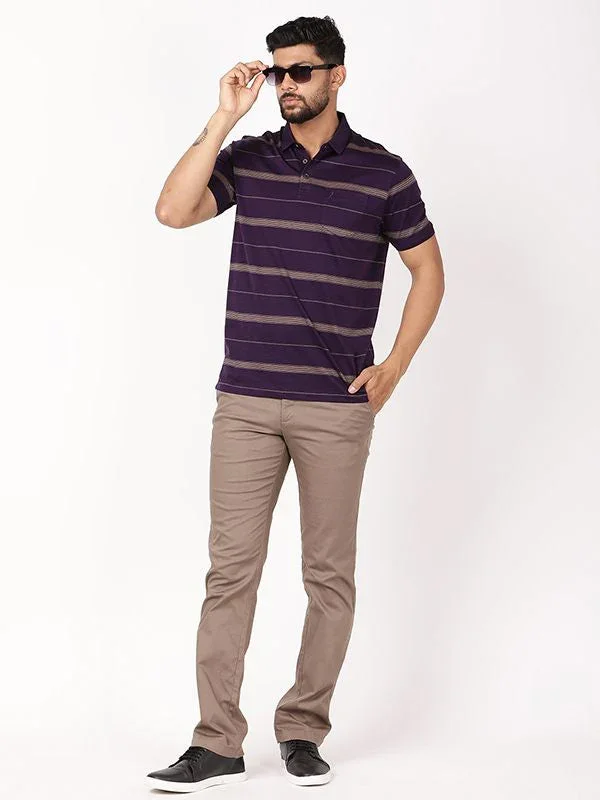 Men's Striped Polo T-Shirt - Image 5