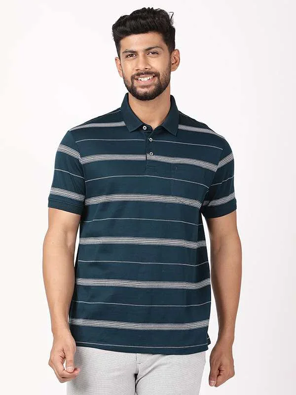 Men's Striped Polo T-Shirt - Image 6