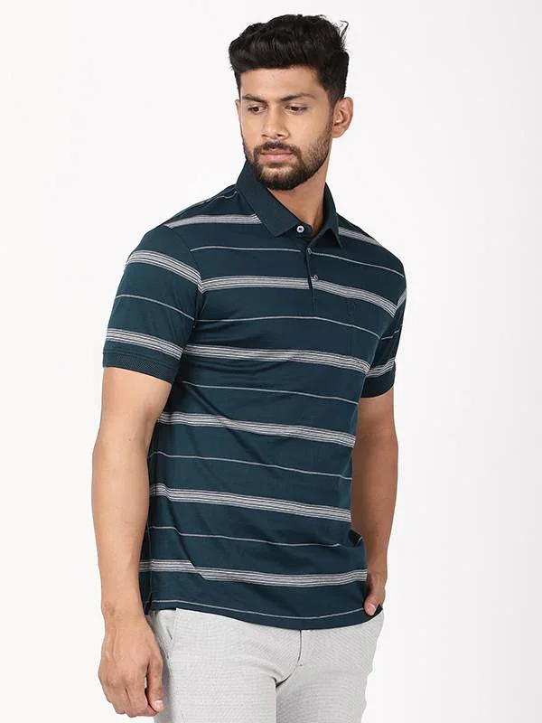 Men's Striped Polo T-Shirt - Image 7