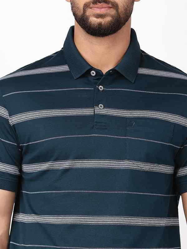 Men's Striped Polo T-Shirt - Image 8